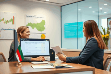 Vaizdas: Asmuo naudojantis Bigbank paslaugas greitam kreditui gauti