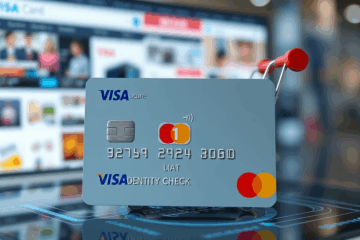 Kortelė su visiška apsauga internete, skirta saugiam pirkimui.