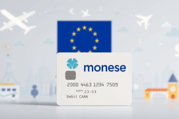 Monese kortelė su Europos IBAN leidžia lengvai atlikti tarptautinius mokėjimus.