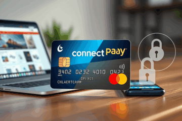 ConnectPay Mastercard kortelė, skirta saugiems ir patogiems internetiniams pirkimams.