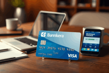 Bankera mokėjimo kortelė, skirta verslo klientams, su fizinės ir virtualios kortelės variantais.