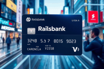 UAB Railsbank Visa kortelė, skirta patogiam ir saugiam mokėjimui.