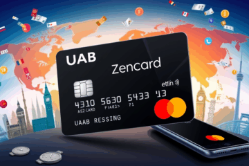 UAB ZenCard kortelė, moderni finansinė priemonė, leidžianti lengvai valdyti pinigus ir atsiskaityti visame pasaulyje.
