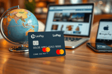 LeoPay Mastercard kortelė, moderni ir patogi mokėjimo priemonė, leidžianti atlikti atsiskaitymus visame pasaulyje.